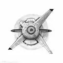 Air Force plane  tattoo design idea