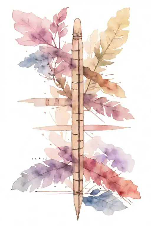 ogham writing tattoo design idea