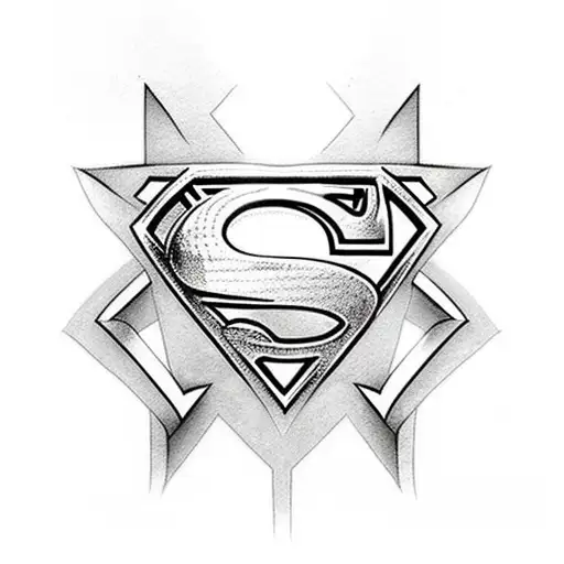 superman tattoo design idea