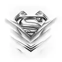 superman tattoo design idea