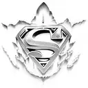 superman tattoo design idea
