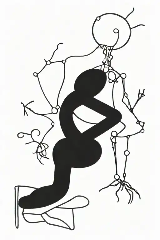 bio mechanical tattoo design idea