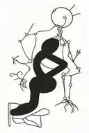 bio mechanical tattoo design idea