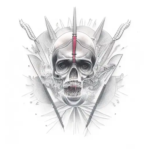 depression alone tattoo design idea