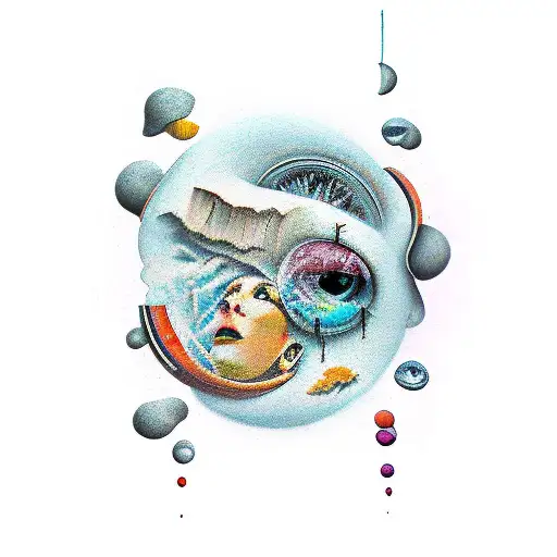 depression alone tattoo design idea