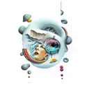 depression alone tattoo design idea