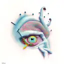 depression alone tattoo design idea