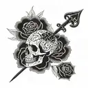 death date tattoo design idea