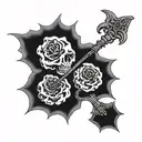 death date tattoo design idea