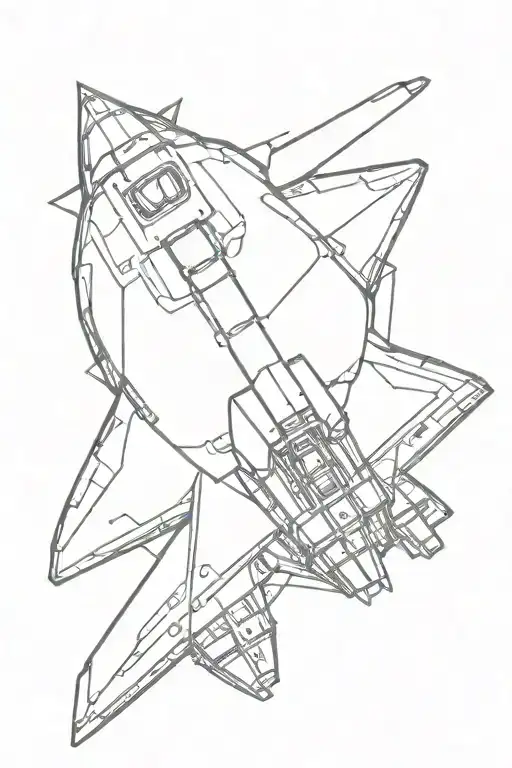 endurance space ship from the movie interestelar tattoo design idea