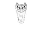 alligator skull  tattoo design idea