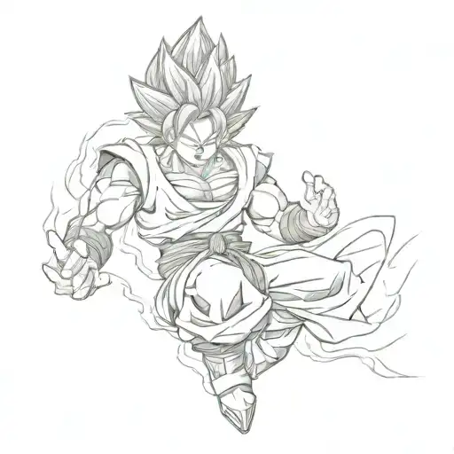 saiyan saiyan saiyan saiyan saiyan tattoo design idea