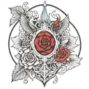 gothic inspired tattoo tattoo design idea