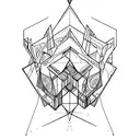 the words aeterna amantes with subtle  accents inspired by Astarion from bg3 tattoo design idea