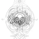 the words aeterna amantes with subtle  accents inspired by Astarion from bg3 tattoo design idea