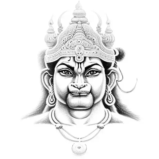 Lord Panchmukhi Hanuman Ji Tattoo Temporary Body Waterproof Boy and Girl  Tattoo Temporary Tattoos