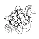 five leaf clover tattoo design idea