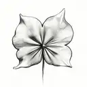 five leaf clover tattoo design idea