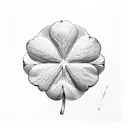 five leaf clover tattoo design idea
