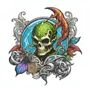 magic the gathering  tattoo design idea