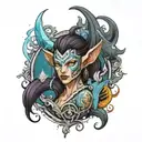 magic the gathering  tattoo design idea