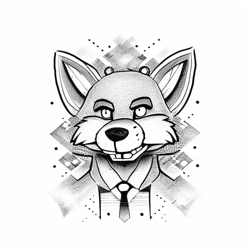Foxy Five nights at Freddy's  tattoo design idea