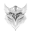 Odin's ravens tattoo design idea