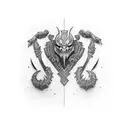 armour sleeve tattoo design idea