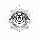 Evil Eye tattoo design idea