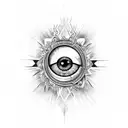 Evil Eye tattoo design idea