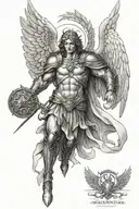 archangel Michael tattoo design idea