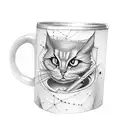 Stack of books with a coffee mug on top tattoo design idea