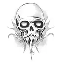 the pirate davy jones with the phrase you fear death tattoo design idea