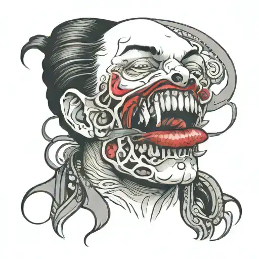 stranger in a strange land lips  tattoo design idea