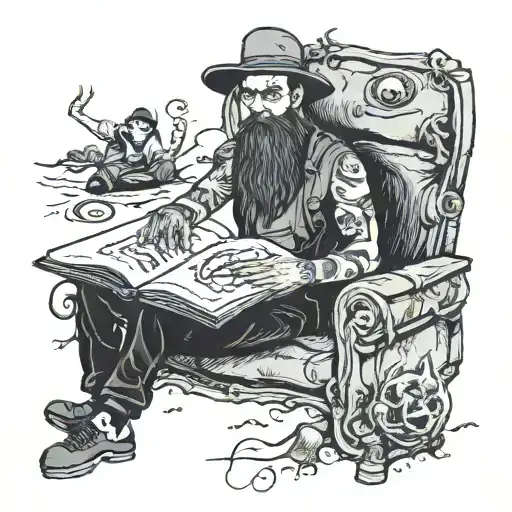 stranger in a strange land book symbolizing tattoo design idea