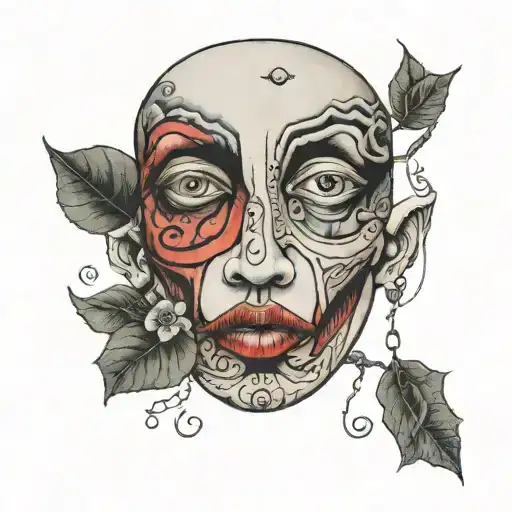 stranger in a strange land lip print tattoo design idea