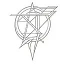 enki god symbol in alchemy tattoo design idea