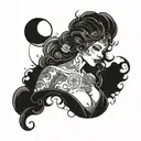 the moon is a harsh mistress  tattoo design idea