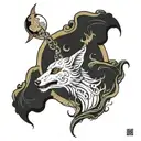 the moon is a harsh mistress  tattoo design idea