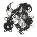 the moon is a harsh mistress  tattoo design idea