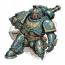 space marine starship troopers  tattoo design idea