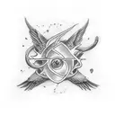 the elder wand tattoo design idea