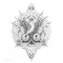 the elder wand tattoo design idea