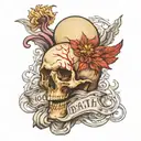 For the wages of sin is death, but the free gift of God is eternal life in Christ Jesus our Lord. tattoo design idea