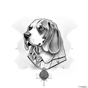 beagle  tattoo design idea