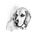 beagle  tattoo design idea