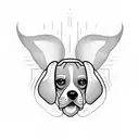 beagle  tattoo design idea