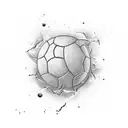 A dynamic volleyball player spiking the ball with the phrase 'unstoppable' written in bold letters underneath tattoo design idea