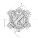 Create a tattoo design inspired by ancient Egyptian hieroglyphics and incorporate elements of nature. tattoo design idea