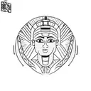 Create a tattoo design inspired by ancient Egyptian hieroglyphics and incorporate elements of nature. tattoo design idea